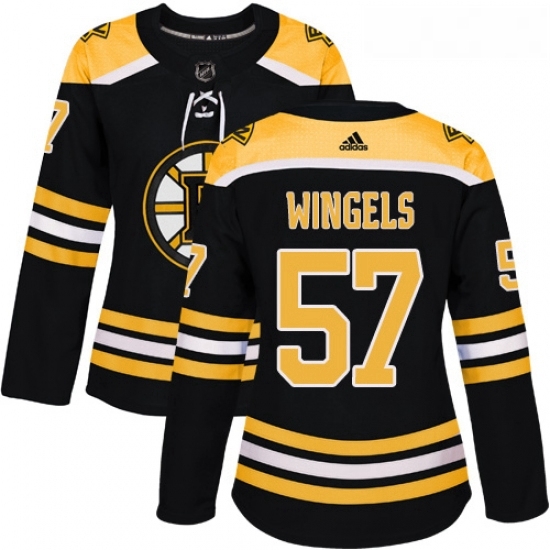 Womens Adidas Boston Bruins 57 Tommy Wingels Authentic Black Home NHL Jersey Womens Adidas Boston Bruins 57 Tommy Wingels Authentic Black Home NHL Jersey