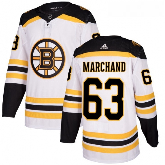 Womens Adidas Boston Bruins 63 Brad Marchand Authentic White Away NHL Jersey Womens Adidas Boston Bruins 63 Brad Marchand Authentic White Away NHL Jersey