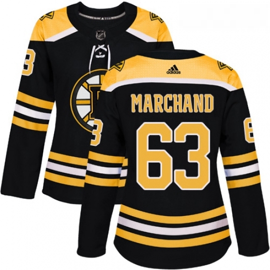 Womens Adidas Boston Bruins 63 Brad Marchand Premier Black Home NHL Jersey Womens Adidas Boston Bruins 63 Brad Marchand Premier Black Home NHL Jersey