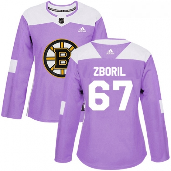 Womens Adidas Boston Bruins 67 Jakub Zboril Authentic Purple Fights Cancer Practice NHL Jersey Womens Adidas Boston Bruins 67 Jakub Zboril Authentic Purple Fights Cancer Practice NHL Jersey