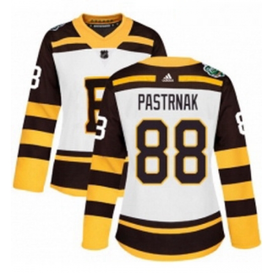 Womens Adidas Boston Bruins 88 David Pastrnak Authentic White 2019 Winter Classic NHL Jersey Womens Adidas Boston Bruins 88 David Pastrnak Authentic White 2019 Winter Classic NHL Jersey