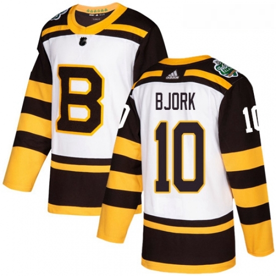 Youth Adidas Boston Bruins 10 Anders Bjork Authentic White 2019 Winter Classic NHL Jersey Youth Adidas Boston Bruins 10 Anders Bjork Authentic White 2019 Winter Classic NHL Jersey