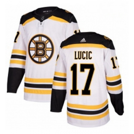 Youth Adidas Boston Bruins 17 Milan Lucic Authentic White Away NHL Jersey Youth Adidas Boston Bruins 17 Milan Lucic Authentic White Away NHL Jersey