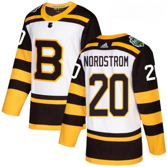 Youth Adidas Boston Bruins 20 Joakim Nordstrom Authentic White 2019 Winter Classic NHL Jerse Youth Adidas Boston Bruins 20 Joakim Nordstrom Authentic White 2019 Winter Classic NHL Jerse