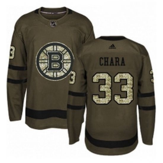 Youth Adidas Boston Bruins 33 Zdeno Chara Premier Green Salute to Service NHL Jersey Youth Adidas Boston Bruins 33 Zdeno Chara Premier Green Salute to Service NHL Jersey