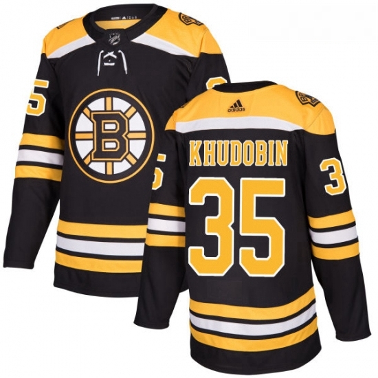 Youth Adidas Boston Bruins 35 Anton Khudobin Authentic Black Home NHL Jersey Youth Adidas Boston Bruins 35 Anton Khudobin Authentic Black Home NHL Jersey