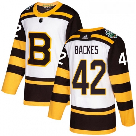 Youth Adidas Boston Bruins 42 David Backes Authentic White 2019 Winter Classic NHL Jersey Youth Adidas Boston Bruins 42 David Backes Authentic White 2019 Winter Classic NHL Jersey