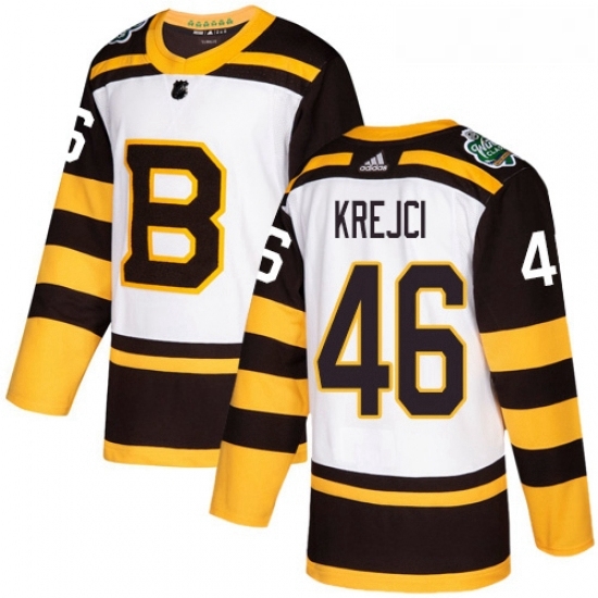 Youth Adidas Boston Bruins 46 David Krejci Authentic White 2019 Winter Classic NHL Jersey Youth Adidas Boston Bruins 46 David Krejci Authentic White 2019 Winter Classic NHL Jersey