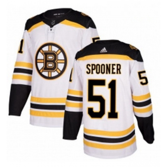 Youth Adidas Boston Bruins 51 Ryan Spooner Authentic White Away NHL Jersey Youth Adidas Boston Bruins 51 Ryan Spooner Authentic White Away NHL Jersey