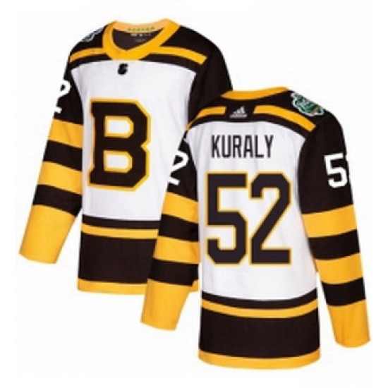 Youth Adidas Boston Bruins 52 Sean Kuraly Authentic White 2019 Winter Classic NHL Jersey Youth Adidas Boston Bruins 52 Sean Kuraly Authentic White 2019 Winter Classic NHL Jersey