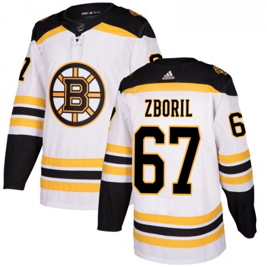 Youth Adidas Boston Bruins 67 Jakub Zboril Authentic White Away NHL Jersey Youth Adidas Boston Bruins 67 Jakub Zboril Authentic White Away NHL Jersey