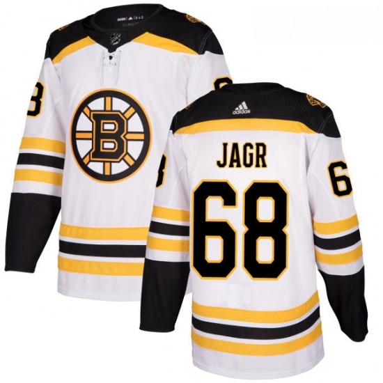 Youth Adidas Boston Bruins 68 Jaromir Jagr Authentic White Away NHL Jersey Youth Adidas Boston Bruins 68 Jaromir Jagr Authentic White Away NHL Jersey