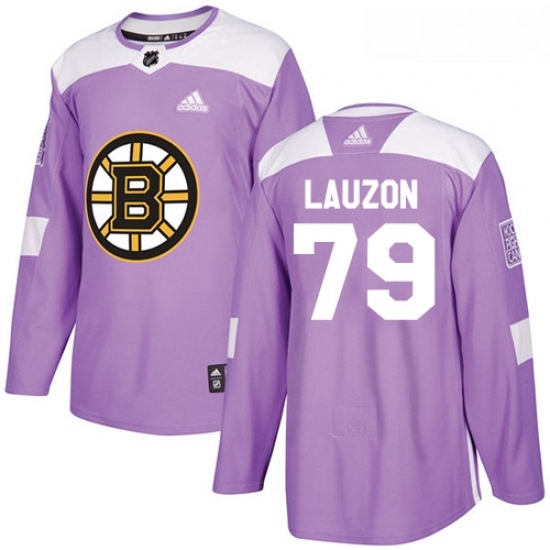 Youth Adidas Boston Bruins 79 Jeremy Lauzon Authentic Purple Fights Cancer Practice NHL Jersey Youth Adidas Boston Bruins 79 Jeremy Lauzon Authentic Purple Fights Cancer Practice NHL Jersey