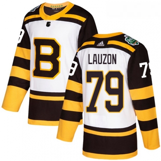 Youth Adidas Boston Bruins 79 Jeremy Lauzon Authentic White 2019 Winter Classic NHL Jersey Youth Adidas Boston Bruins 79 Jeremy Lauzon Authentic White 2019 Winter Classic NHL Jersey