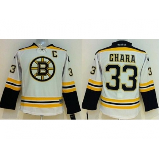 Youth Boston Bruins #33 Zdeno Chara White Stitched NHL Jersey Youth Boston Bruins #33 Zdeno Chara White Stitched NHL Jersey
