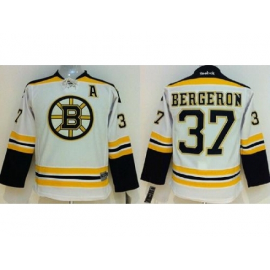 Youth Boston Bruins #37 Patrice Bergeron White Stitched NHL Jersey Youth Boston Bruins #37 Patrice Bergeron White Stitched NHL Jersey