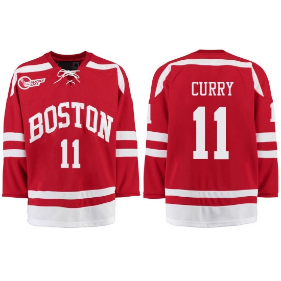 Boston University Terriers BU 11 Patrick Curry Red Stitched Hockey Jersey Boston University Terriers BU 11 Patrick Curry Red Stitched Hockey Jersey
