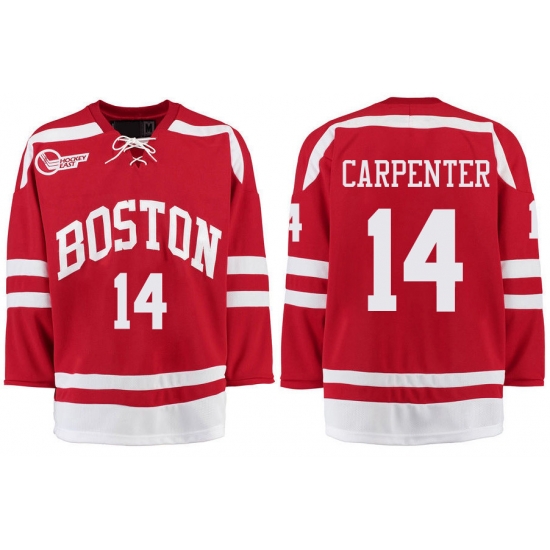 Boston University Terriers BU 14 Bobo Carpenter Red Stitched Hockey Jersey Boston University Terriers BU 14 Bobo Carpenter Red Stitched Hockey Jersey