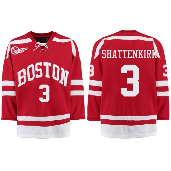 Boston University Terriers BU 3 Kevin Shattenkirk Red Stitched Hockey Jersey Boston University Terriers BU 3 Kevin Shattenkirk Red Stitched Hockey Jersey