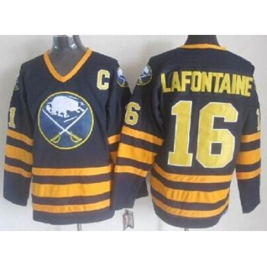 Buffalo Sabres #16 Pat Lafontaine Dark Blue Throwback CCM NHL Jerseys Buffalo Sabres #16 Pat Lafontaine Dark Blue Throwback CCM NHL Jerseys