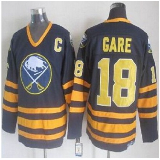 Buffalo Sabres #18 Danny Gare Navy Blue CCM Throwback Stitched NHL Jersey Buffalo Sabres #18 Danny Gare Navy Blue CCM Throwback Stitched NHL Jersey