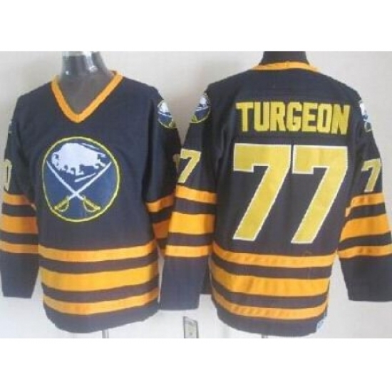 Buffalo Sabres 77 Pierre Turgeon Dark Blue Throwback CCM NHL Jerseys Buffalo Sabres 77 Pierre Turgeon Dark Blue Throwback CCM NHL Jerseys
