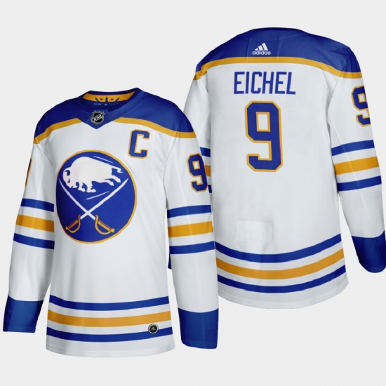 Buffalo Sabres 9 Jack Eichel Men Adidas 2020 21 Away Authentic Player Stitched NHL Jersey White Buffalo Sabres 9 Jack Eichel Men Adidas 2020 21 Away Authentic Player Stitched NHL Jersey White