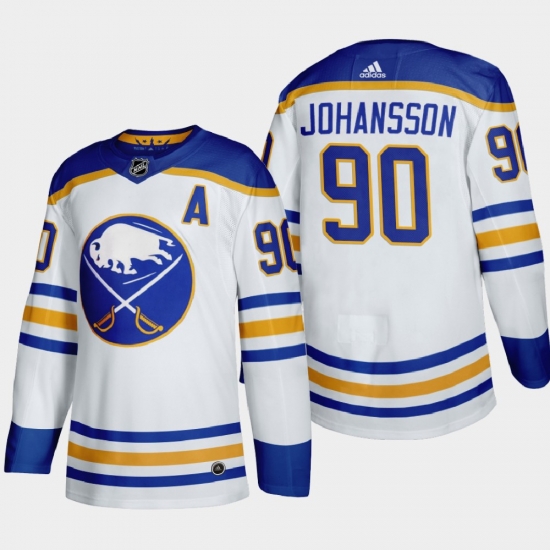 Buffalo Sabres 90 Marcus Johansson Men Adidas 2020 21 Away Authentic Player Stitched NHL Jersey White Buffalo Sabres 90 Marcus Johansson Men Adidas 2020 21 Away Authentic Player Stitched NHL Jersey White