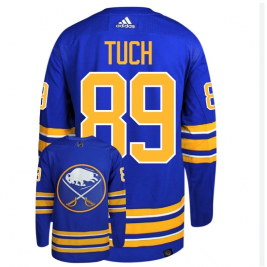 Men Buffalo Sabres 89 Alex Tuch Blue Stitched Jersey Men Buffalo Sabres 89 Alex Tuch Blue Stitched Jersey