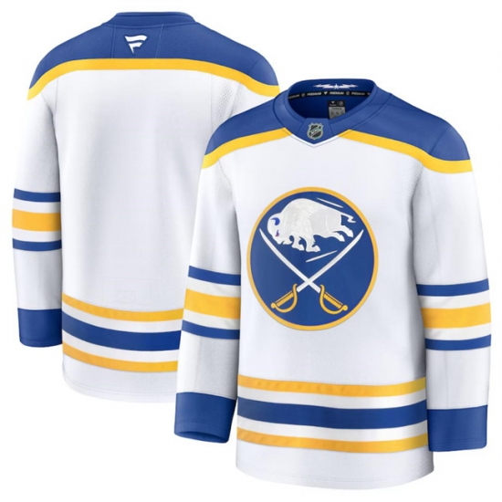 Men Buffalo Sabres Blank White 2024 25 Away Stitched Hockey Jersey Men Buffalo Sabres Blank White 2024 25 Away Stitched Hockey Jersey