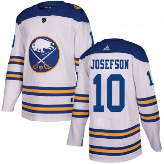 Mens Adidas Buffalo Sabres 10 Jacob Josefson Authentic White 2018 Winter Classic NHL Jersey Mens Adidas Buffalo Sabres 10 Jacob Josefson Authentic White 2018 Winter Classic NHL Jersey