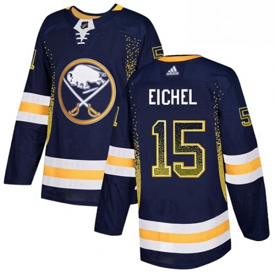 Mens Adidas Buffalo Sabres 15 Jack Eichel Authentic Navy Blue Drift Fashion NHL Jersey Mens Adidas Buffalo Sabres 15 Jack Eichel Authentic Navy Blue Drift Fashion NHL Jersey