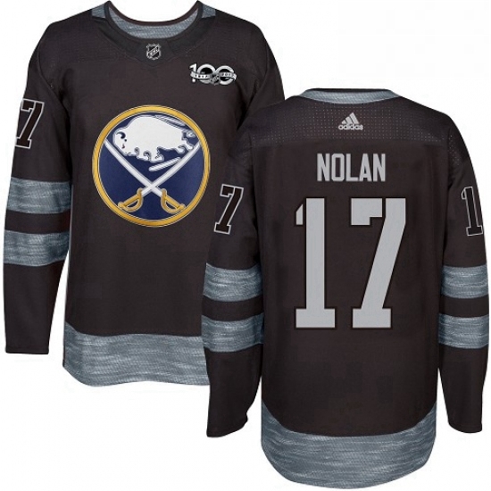 Mens Adidas Buffalo Sabres 17 Jordan Nolan Premier Black 1917 2017 100th Anniversary NHL Jersey Mens Adidas Buffalo Sabres 17 Jordan Nolan Premier Black 1917 2017 100th Anniversary NHL Jersey
