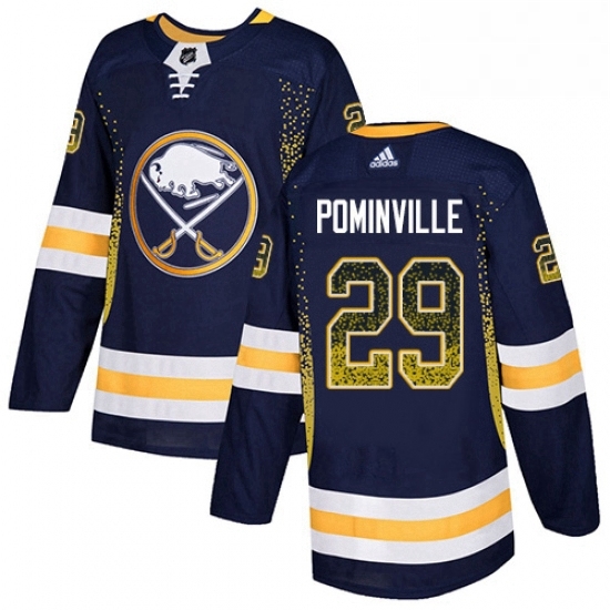 Mens Adidas Buffalo Sabres 29 Jason Pominville Authentic Navy Blue Drift Fashion NHL Jersey Mens Adidas Buffalo Sabres 29 Jason Pominville Authentic Navy Blue Drift Fashion NHL Jersey