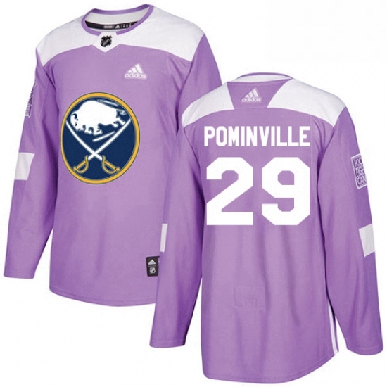 Mens Adidas Buffalo Sabres 29 Jason Pominville Authentic Purple Fights Cancer Practice NHL Jersey Mens Adidas Buffalo Sabres 29 Jason Pominville Authentic Purple Fights Cancer Practice NHL Jersey