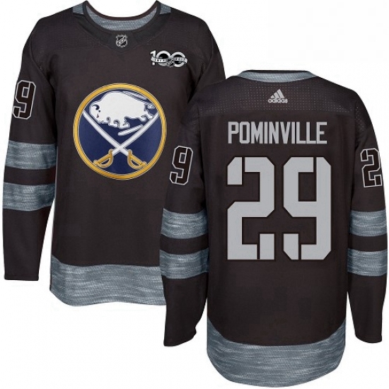 Mens Adidas Buffalo Sabres 29 Jason Pominville Premier Black 1917 2017 100th Anniversary NHL Jersey Mens Adidas Buffalo Sabres 29 Jason Pominville Premier Black 1917 2017 100th Anniversary NHL Jersey