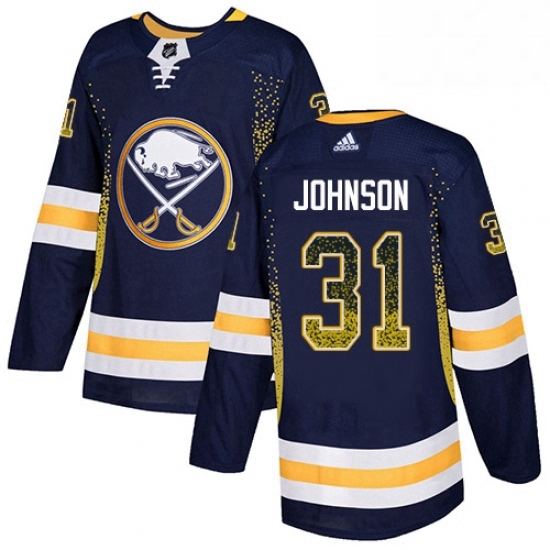 Mens Adidas Buffalo Sabres 31 Chad Johnson Authentic Navy Blue Drift Fashion NHL Jersey Mens Adidas Buffalo Sabres 31 Chad Johnson Authentic Navy Blue Drift Fashion NHL Jersey