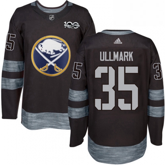 Mens Adidas Buffalo Sabres 35 Linus Ullmark Authentic Black 1917 2017 100th Anniversary NHL Jersey Mens Adidas Buffalo Sabres 35 Linus Ullmark Authentic Black 1917 2017 100th Anniversary NHL Jersey