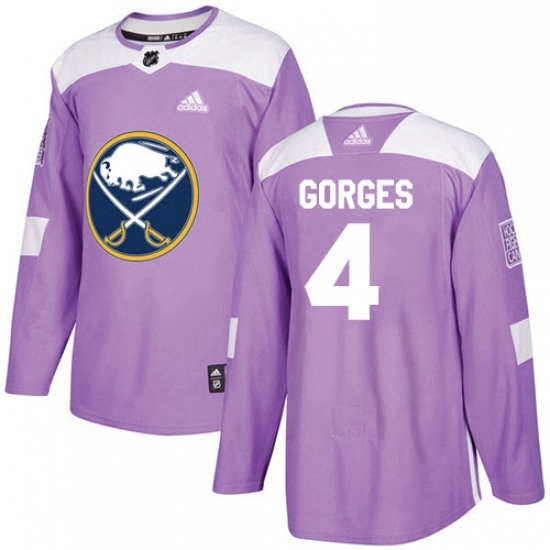 Mens Adidas Buffalo Sabres 4 Josh Gorges Authentic Purple Fights Cancer Practice NHL Jersey Mens Adidas Buffalo Sabres 4 Josh Gorges Authentic Purple Fights Cancer Practice NHL Jersey