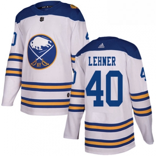 Mens Adidas Buffalo Sabres 40 Robin Lehner Authentic White 2018 Winter Classic NHL Jersey Mens Adidas Buffalo Sabres 40 Robin Lehner Authentic White 2018 Winter Classic NHL Jersey
