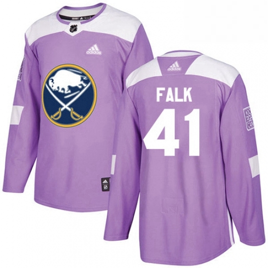 Mens Adidas Buffalo Sabres 41 Justin Falk Authentic Purple Fights Cancer Practice NHL Jersey Mens Adidas Buffalo Sabres 41 Justin Falk Authentic Purple Fights Cancer Practice NHL Jersey