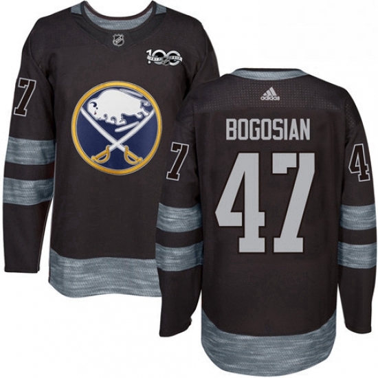 Mens Adidas Buffalo Sabres 47 Zach Bogosian Authentic Black 1917 2017 100th Anniversary NHL Jersey Mens Adidas Buffalo Sabres 47 Zach Bogosian Authentic Black 1917 2017 100th Anniversary NHL Jersey