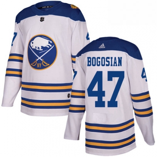 Mens Adidas Buffalo Sabres 47 Zach Bogosian Authentic White 2018 Winter Classic NHL Jersey Mens Adidas Buffalo Sabres 47 Zach Bogosian Authentic White 2018 Winter Classic NHL Jersey