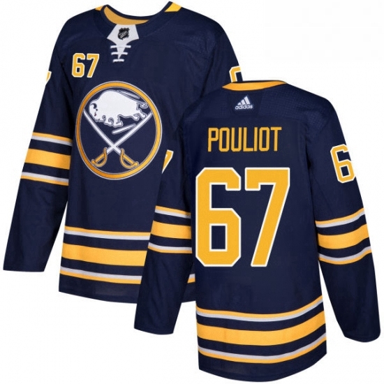 Mens Adidas Buffalo Sabres 67 Benoit Pouliot Authentic Navy Blue Home NHL Jersey Mens Adidas Buffalo Sabres 67 Benoit Pouliot Authentic Navy Blue Home NHL Jersey
