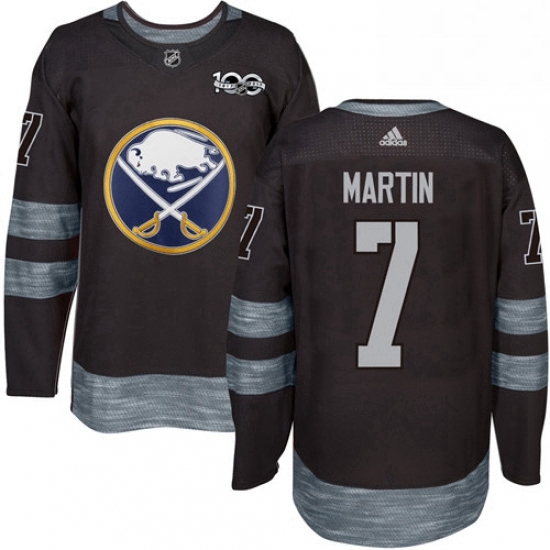 Mens Adidas Buffalo Sabres 7 Rick Martin Authentic Black 1917 2017 100th Anniversary NHL Jersey Mens Adidas Buffalo Sabres 7 Rick Martin Authentic Black 1917 2017 100th Anniversary NHL Jersey