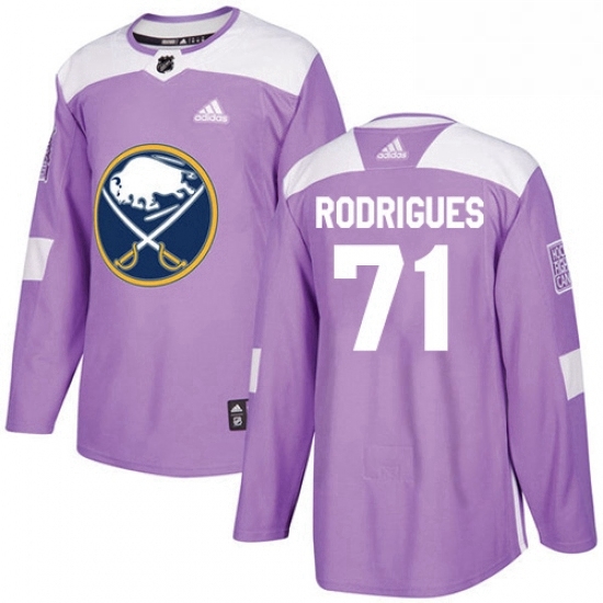 Mens Adidas Buffalo Sabres 71 Evan Rodrigues Authentic Purple Fights Cancer Practice NHL Jersey Mens Adidas Buffalo Sabres 71 Evan Rodrigues Authentic Purple Fights Cancer Practice NHL Jersey
