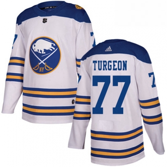 Mens Adidas Buffalo Sabres 77 Pierre Turgeon Authentic White 2018 Winter Classic NHL Jersey Mens Adidas Buffalo Sabres 77 Pierre Turgeon Authentic White 2018 Winter Classic NHL Jersey