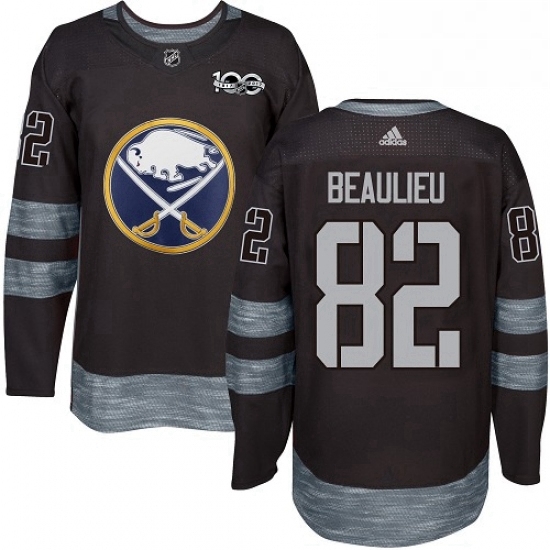 Mens Adidas Buffalo Sabres 82 Nathan Beaulieu Premier Black 1917 2017 100th Anniversary NHL Jersey Mens Adidas Buffalo Sabres 82 Nathan Beaulieu Premier Black 1917 2017 100th Anniversary NHL Jersey