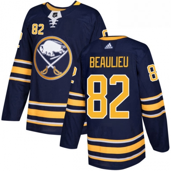 Mens Adidas Buffalo Sabres 82 Nathan Beaulieu Premier Navy Blue Home NHL Jersey Mens Adidas Buffalo Sabres 82 Nathan Beaulieu Premier Navy Blue Home NHL Jersey