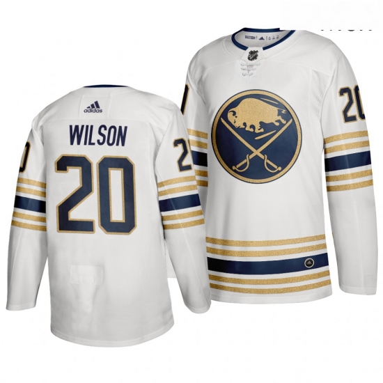 Sabres 20 Scott Wilson White 50th Anniversary Adidas Jersey Sabres 20 Scott Wilson White 50th Anniversary Adidas Jersey